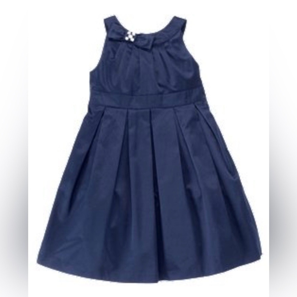 Gymboree Classic Navy Dress with Bow Accent